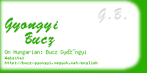 gyongyi bucz business card